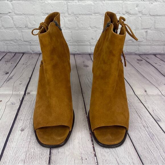 Frye Amy Side Ghillie Ankle Open Toe Booties Women's Size 10M - Picture 6 of 10